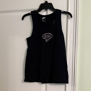 Nike Black Sleeveless Top with Logo